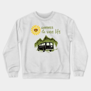 Van summer & camping Crewneck Sweatshirt